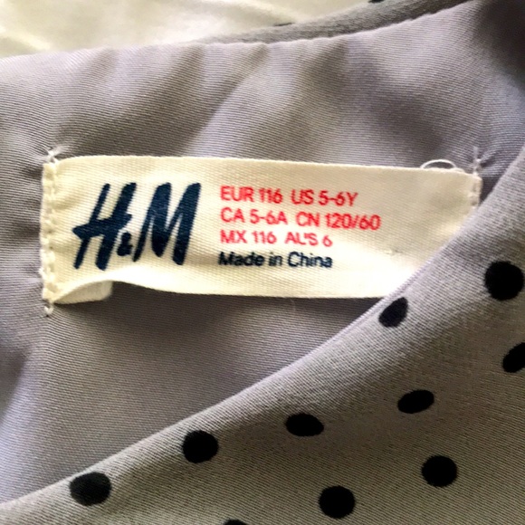 H&M girls pleated dress. Gray & black. Size 5-6y - Picture 9 of 12